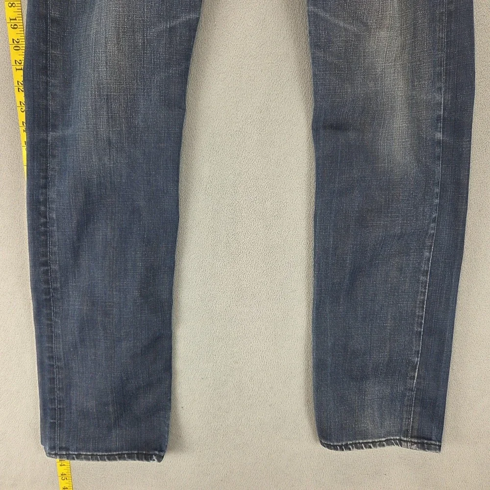 Vintage Levis 504 Jeans Mens 33x34 Blue Straight Engineered Zip Fly Medium Wash